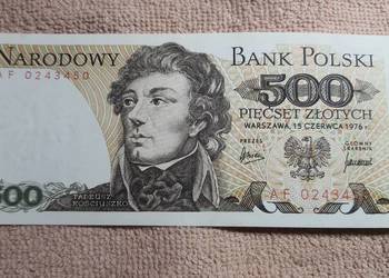 RZADKOŚĆ !!! 500 złotych 1976 s. AF