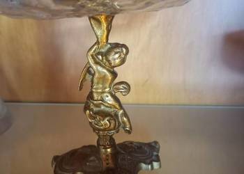 Mosiądz kryształ patera