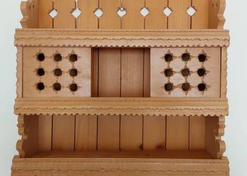 Półka wisząca sosnowa 3-poziomy