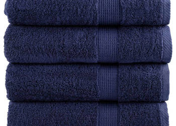 Ręczniki premium SOLUND 4 szt. granatowe 50x100 cm WM-137258