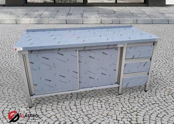 Stół gastronomiczny z szafką i szufladami spawany 1600x700x850 mm