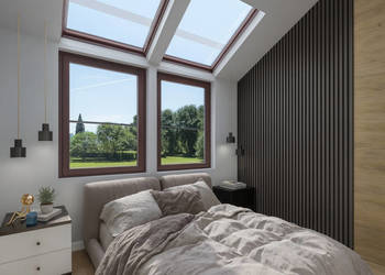 Szeregowiec dwupoziomowy 60 m² + ogródek + strych
