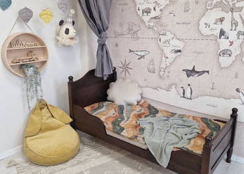 Łóżko drewniane dziecięce