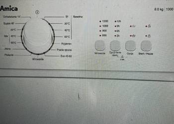 Pralka Amica 8kg 1260obr/min