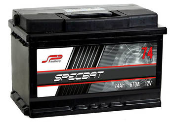 Akumulator 74Ah 670A SPECBAT niski Tczew Czerwonego Kapturka 7
