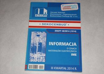 SEKOCENBUD materiały elektryczne IME 3 kw 2014
