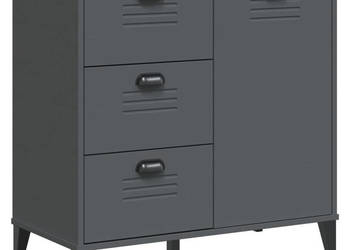 Szafka VIKEN antracytowa 80x40x80 cm materiał drewnopochodny WM-374940