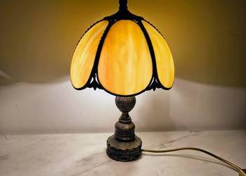 Tiffany lampa witrażowa stołowa nocna biurowa "muszla"