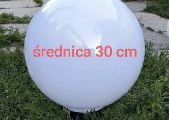 Lampa solarna LED ogrodowa wbijana ozdobna wysoka 73 cm średnica 30 cm