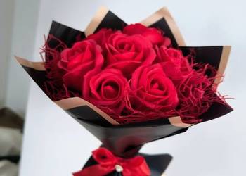 Bukiet z róż mydlanych