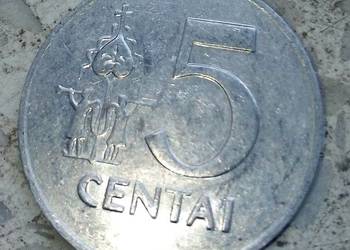 LITWA 5 CENTAI 1991 r-AL-