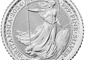 srebrna moneta Britannia 1/10 uncji
