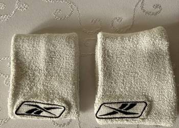 Frotki Reebok vintage lata 90 białe opaski na nadgarstek oryginalne