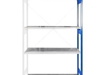 Regał magazynowy 4-półkowy STOW 225×130×60 cm MODUŁ DOSTAWNY