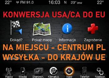 Konwersja WYSYŁKA Polskie menu Uconnect Chrysler Jeep Dodge