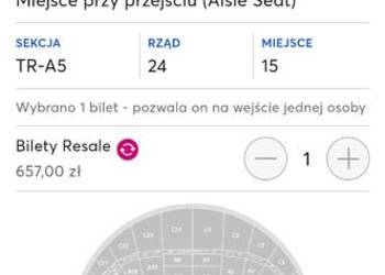 Sprzedam bilet na koncert Katy Perry (28.10.25, Kraków)