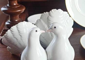 Figurka Pary gołębi. Turkawki. LLADRO. Spain. Antonio Ballester. 1971