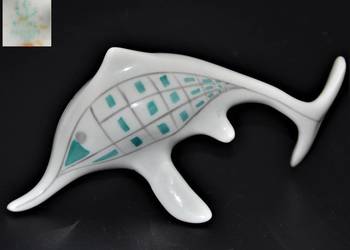Delfin art deco Hollohaza design lata 60te unikalny pikasiak