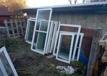 Okna z demontażu  bez ramy