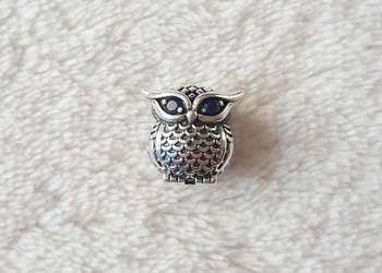 Nowy koralik sowa ptak nocny bead charms srebro 925 do brans