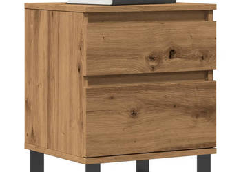 Szafka nocna dąb artisan 40x35x50 cm materiał drewnopochodny WM-857438
