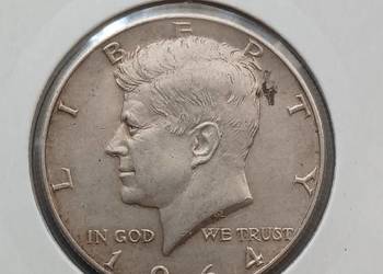 1/2 Dolara USA 1964 r. men. D - około mennicze
