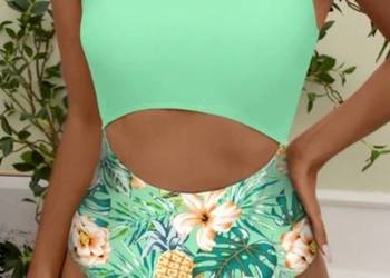 (40/L) Shein/Ekskluzywny Strój kąpielowy monokini, NOWY