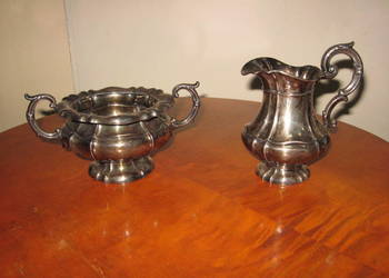 Cukiernica i mlecznik XIX w. srebro pr. 925
