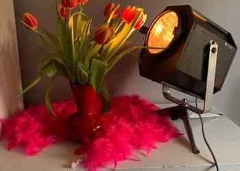 Lampa teatralna PRL loft