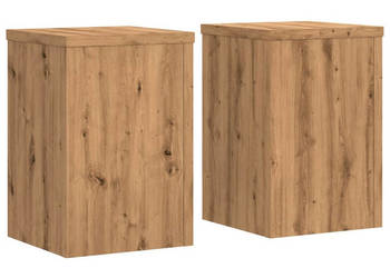 Podstawki pod doniczki 2 szt. dąb artisan 25x25x35 cm WM-852914