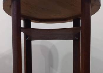 Okrągły kawowy  dębowy stolik Art Deco