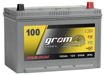 Akumulator GROM Premium 100Ah 850A Japan Prawy plus
