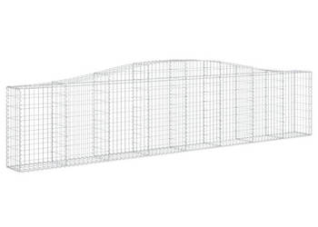 Kosze gabionowe 6 szt 400x30x80/100 cm galwanizowane żelazo WM-3145817