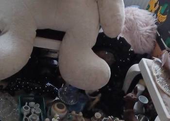 W POZNANIU KUP OGROMNY MIEKKI MASKOTA NIEDZWIEDZ POLARNY MALE PLAMKI