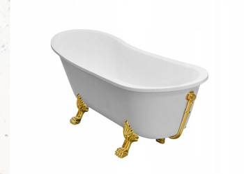 Wanna wolnostojąca Besco Olaya 160x68 łapy złote