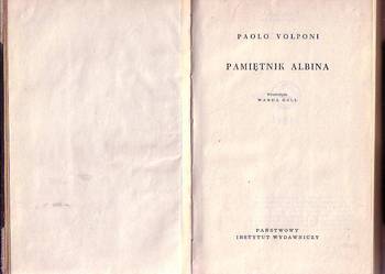 (6847) PAMIĘTNIK ALBINA – PAOLO VOLPONI