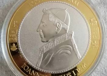 Medal gigant z papieżem Janem Pawłem I