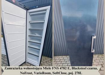 Zamrażarka Miele FNS 4782 E, Blacksteel, NoFrost, VarioRoom, SoftClose