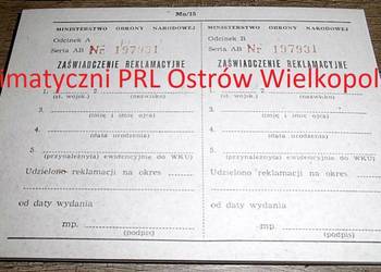 Druczek Zaświadczenie Reklamacyjne Ministerstwo Obrony MON