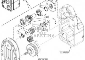 New Holland T6070 Koło zębate 23t 47489205