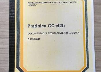 Prądnica GCe42b Pad 8 dokumentacja instrukcja