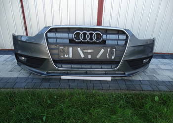 AUDI A4 B8 LIFT 12-16 ZDERZAK PRZEDNI PRZÓD PDC LX7R SZARY ORYGINAŁ