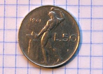 50 LIRÓW ( 50 LIRE ) 1961 ROK - WŁOCHY
