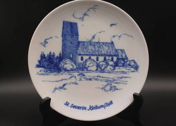 Talerz kolekcjonerski z wizerunkiem kościoła św. Seweryna w Keitum SCHUMANN