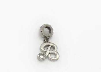 Srebrna zawieszka charms pr 925 1,59g Literka "B"