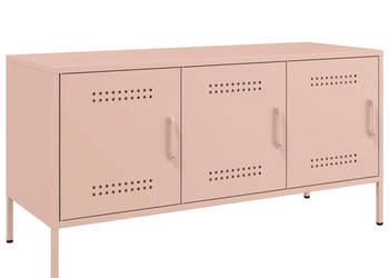Szafka pod telewizor różowa 1005x39x505 cm stalowa WM-842947