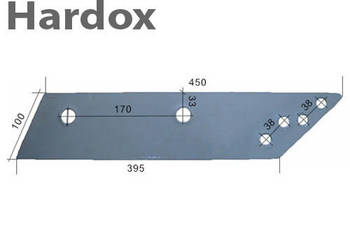 Płoza długa HARDOX 316093/P d części do pługa INTERNATIONAL