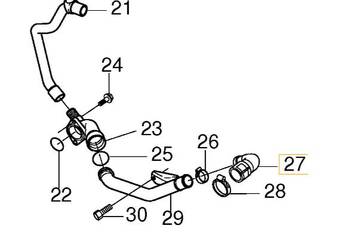 VOLVO S40 C30 V50 S80 V70 przewod ukladu chlodzenia 30725839 OE
