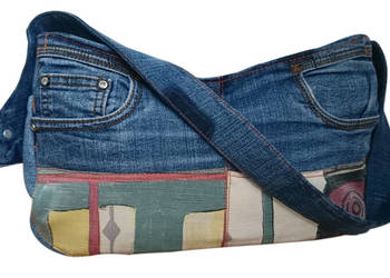 Torebka jeans – “jamnik” - Hand Made.