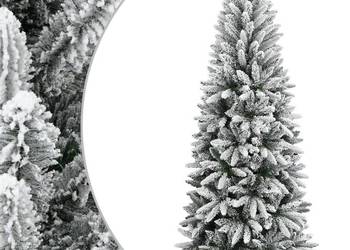 vidaXL Sztuczna choinka pokryta śniegiem, 150 cm, PVC i PE(SKU:345189)